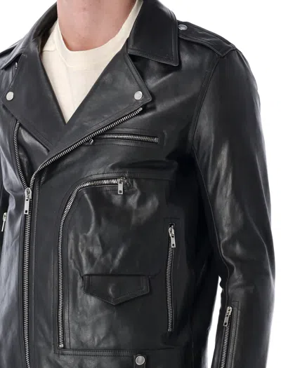 Rick Owens Cropped Jumbo Bauhaus Stooges Jacket In Black