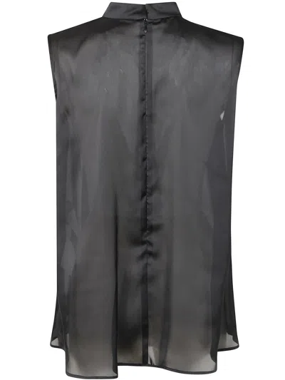 Sacai Asymmetric Ruffle Tank Top In Chiffon