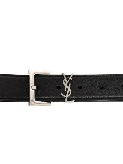 Saint Laurent Luxurious Black Leather Belt For Women