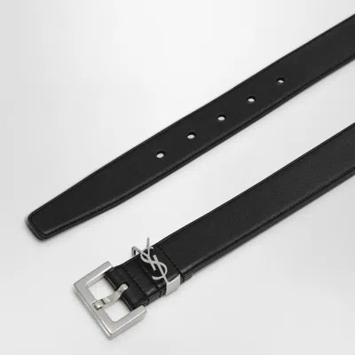 Saint Laurent Luxurious Black Leather Belt For Women