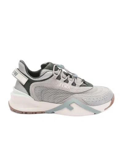 Fendi Flow Low-top Sneakers In Gray