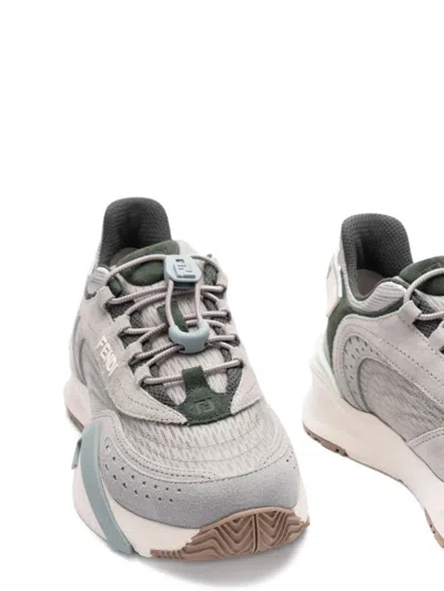 Fendi Flow Low-top Sneakers In Gray