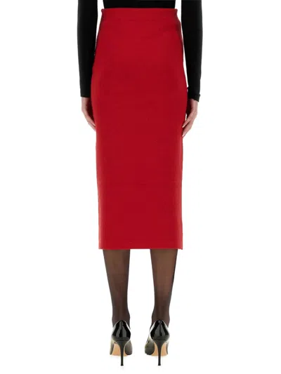 Self-portrait Embellished Knitted Midi Skirt