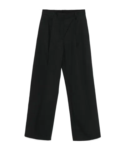 Dries Van Noten Portias Cotton Trousers In Black