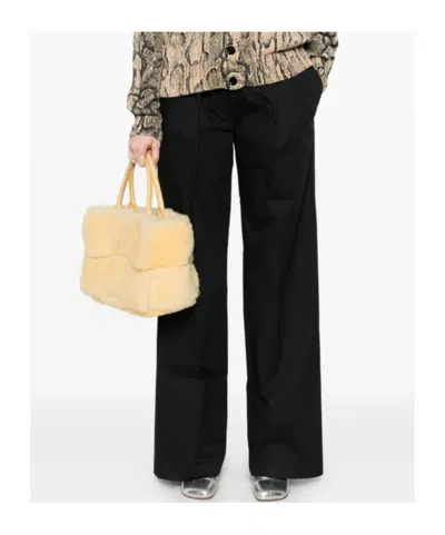 Dries Van Noten Portias Cotton Trousers In Black