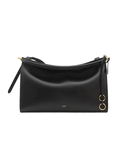Alaïa Large Le Click Shoulder Bag In Black