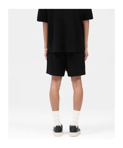 Represent Waffle Shorts In Black