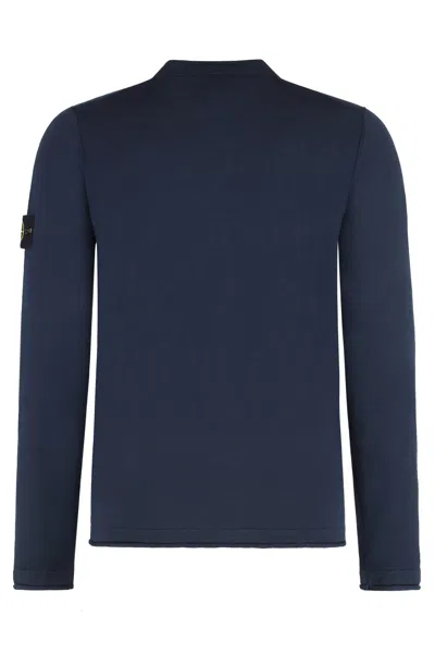 Stone Island 5100052 Organic Cotton With Nylon In Blue