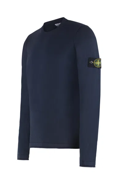 Stone Island 5100052 Organic Cotton With Nylon In Blue