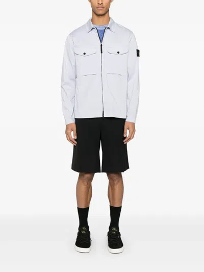 Stone Island Men's Raw Hand Light Cotton Crewneck Jumper With Airbrushed Interior Sweater