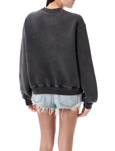 Alexander Wang T T By Alexander Wang Graphic Crew Neck Fleece