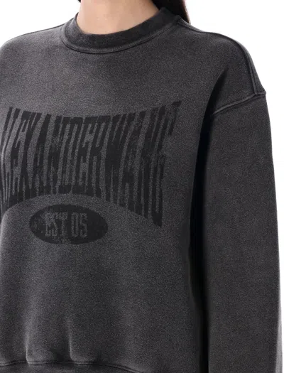 Alexander Wang T T By Alexander Wang Graphic Crew Neck Fleece
