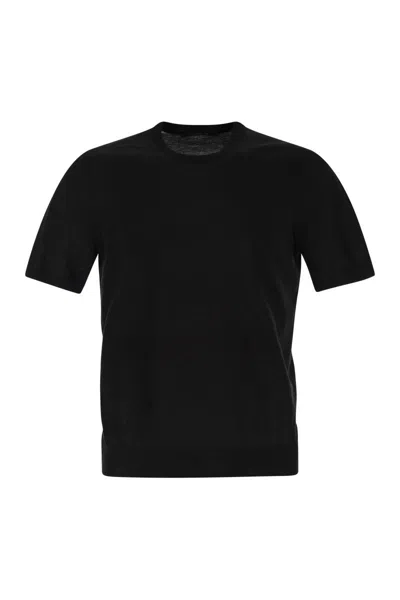 Tagliatore Short Sleeve Round Neck Plain T-shirt