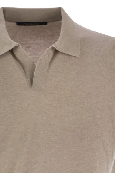 Tagliatore Basic Short-sleeved Cotton Polo Shirt