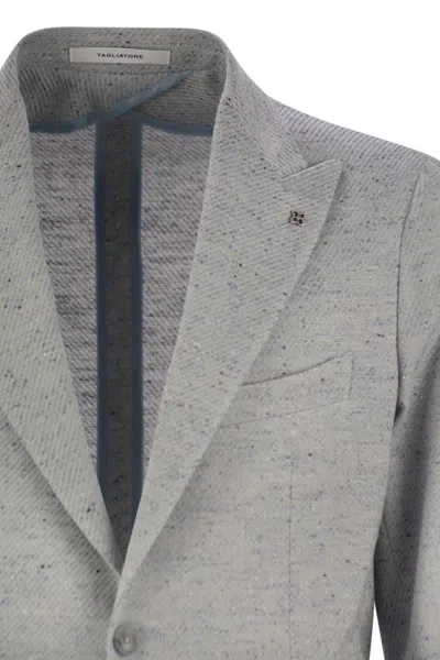 Tagliatore Men's Cotton, Silk And Stretch Wool Jacket