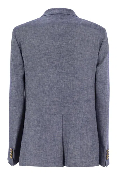 Tagliatore Women's Paris - Linen And Viscose Double-breasted Blazer