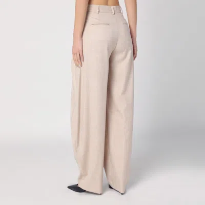 The Andamane Wide Leg Pleated Trousers With Pockets And Belt Loops