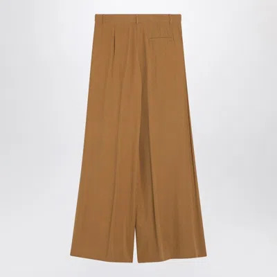 The Andamane Wide-leg Pleated Trouser Skirt With Belt Loops