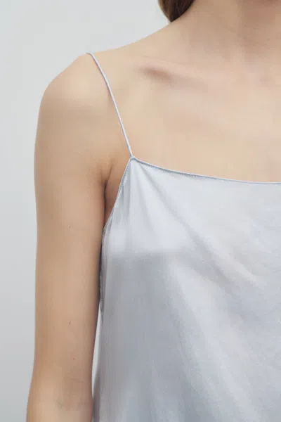 The Row Kilari Satin Lace Hem Top
