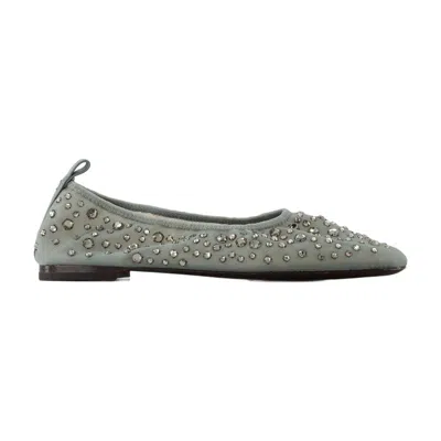 Tory Burch Crystal Ballerinas - Nylon - Blue