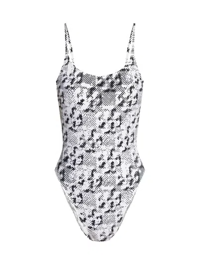 Tory Burch T Monogram Print One-piece Swimsuit