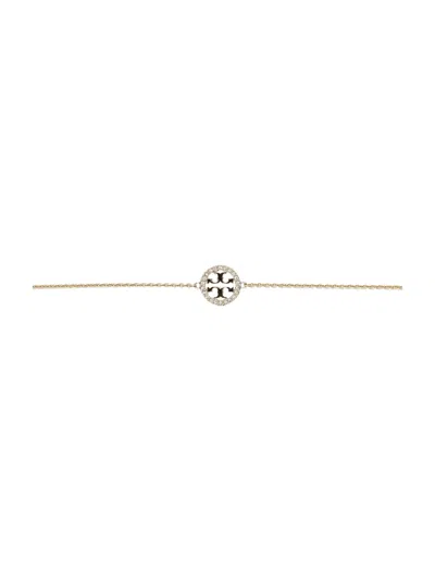 Tory Burch Pave Circular Chain Bracelet
