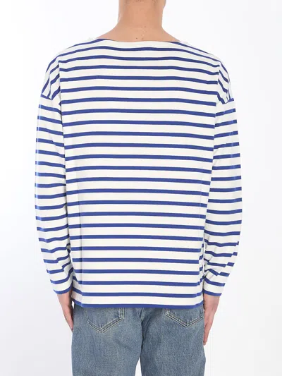 Valentino Chez Logo Long-sleeved Stripe T-shirt