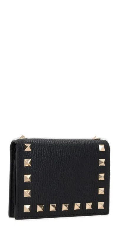 Valentino Flap French Wallet | Rockstud | Vitello