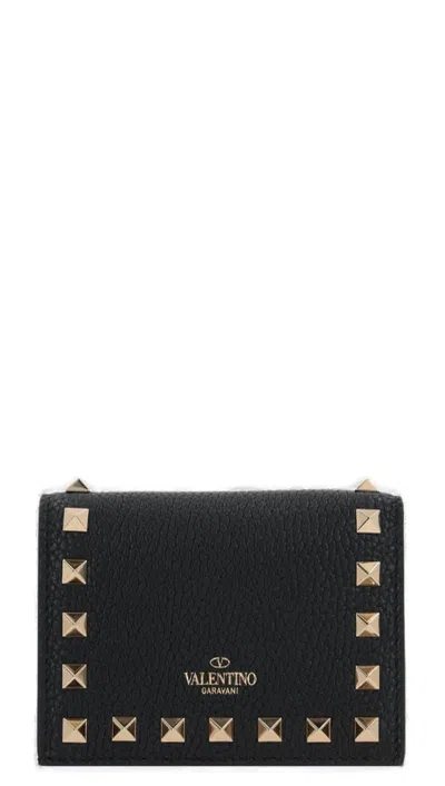 Valentino Flap French Wallet | Rockstud | Vitello