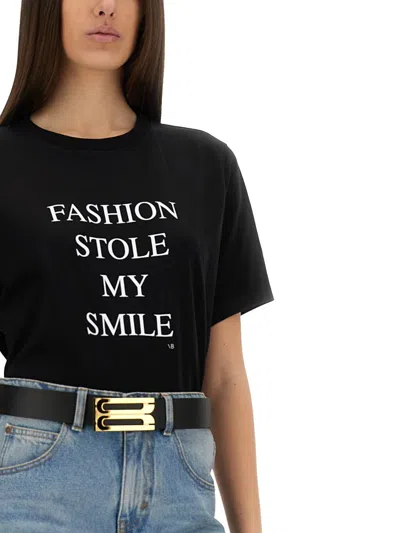 Victoria Beckham Slogan Printed Organic Cotton T-shirt