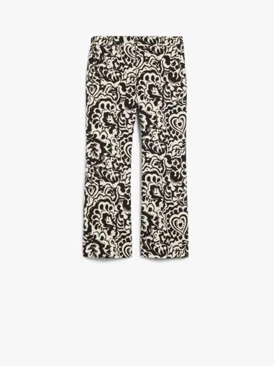 Weekend Max Mara Printed Trousers With Pockets And Belt Loops