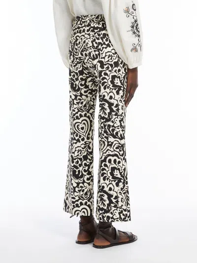 Weekend Max Mara Printed Trousers With Pockets And Belt Loops