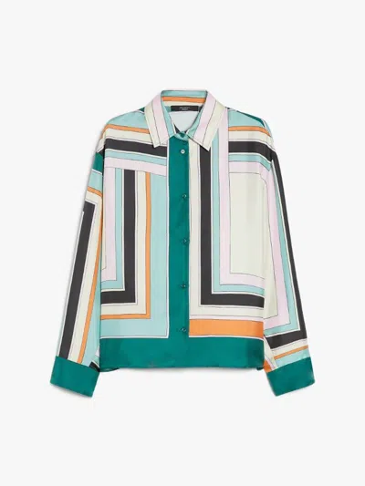 Weekend Max Mara Formia Printed Silk Twill Shirt