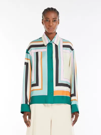 Weekend Max Mara Formia Printed Silk Twill Shirt