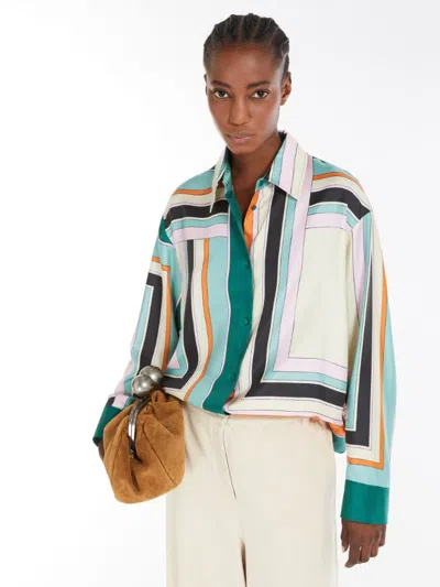 Weekend Max Mara Formia Printed Silk Twill Shirt