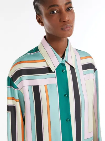 Weekend Max Mara Formia Printed Silk Twill Shirt
