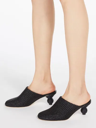 Weekend Max Mara 55mm Woven Slide Mules