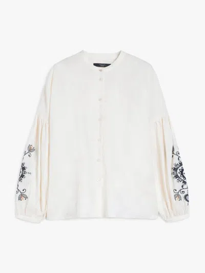Weekend Max Mara Women's Ilex Shirt Beige | Size 38 | 2515111122600022