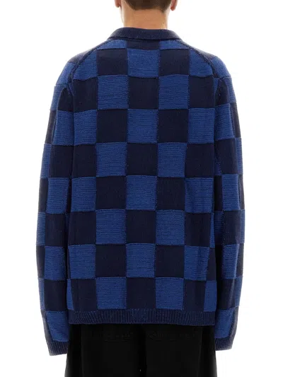 Ymc You Must Create Ymc Mens Baker Checkerboard Cardigan