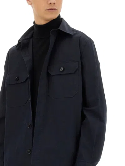 Zegna Cotton Shirt Jacket In Black