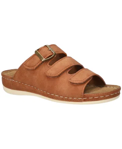 Easy Street Women's Pinterry Comfort Slide Sandals In Tan