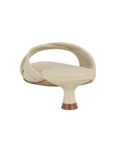 Calvin Klein Gabbie Kitten Heel Slide Sandal In Neutral