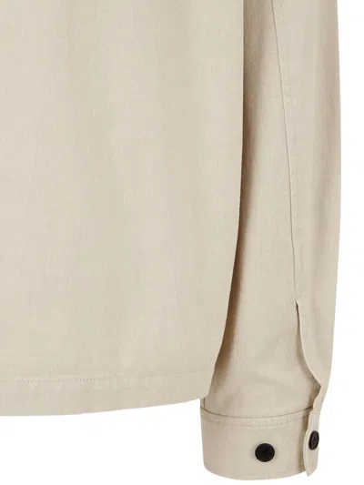 Studio Tomboy Button-front Utility Jacket In Neutrals