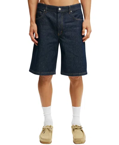 Cotton On Baggy Denim Short In Blue