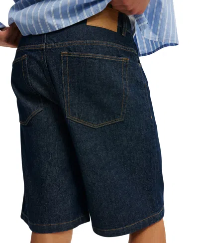 Cotton On Baggy Denim Short In Blue