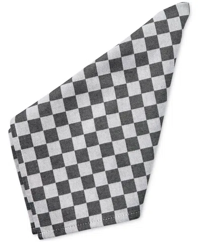 Mackenzie-childs Black Check Napkins, Set Of 4 In No Color