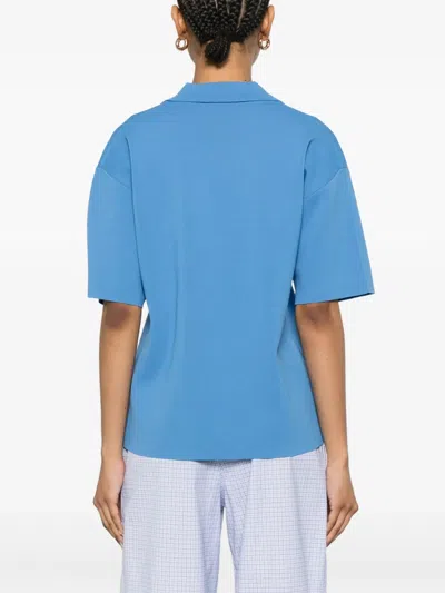 P.a.r.o.s.h Ribbed T-shirt In Blue