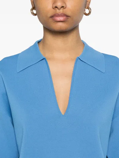 P.a.r.o.s.h Ribbed T-shirt In Blue