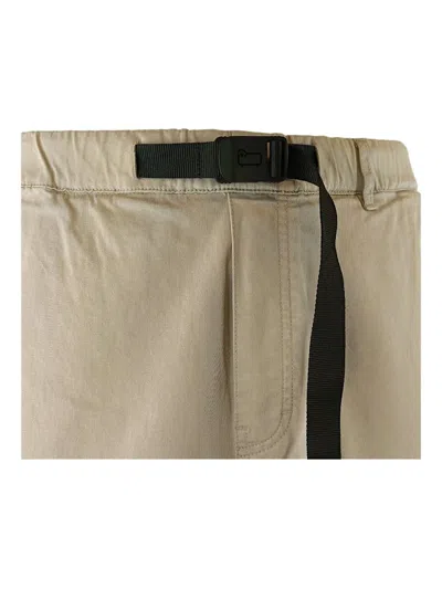 Woolrich Brown Solid Shorts In Neutrals