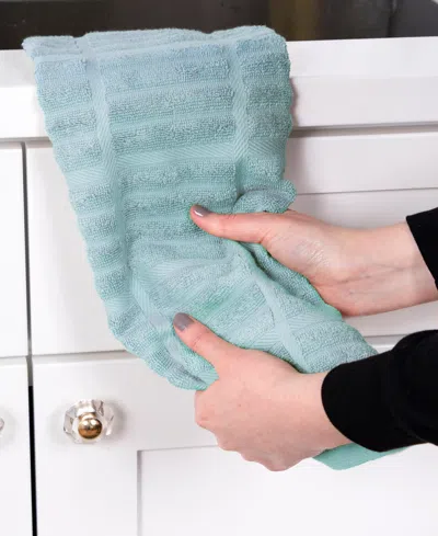 All-clad Solid Kitchen Towel Set Of 2 In Rainfall